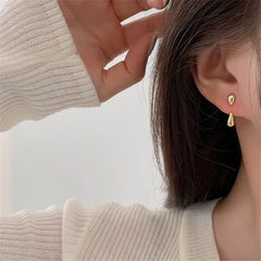 FTCY Water Drop Earrings For Women Irregular Geometry Claw Stud Earrings Luxury Korean F detail view