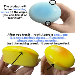 Squishy Cheese Cake Bread Toy | Slow Rising Sensory Fidget for Stress Relief alternate view
