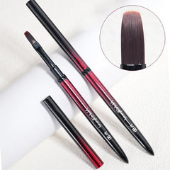 Nail Art Brush Metal Handle Phototherapy Acrylic UV Gel Brush Nails Extension Builder alternate view