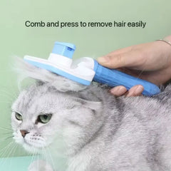 Pet Deshedding Comb | Self Cleaning Needle Brush for Dogs and Cats alternate view