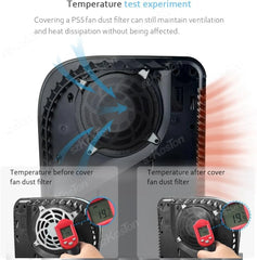 Cooling Fan Vents Dust Filter for PS5 Slim PS5 Pro | Game Console Accessories Dustproo close-up view