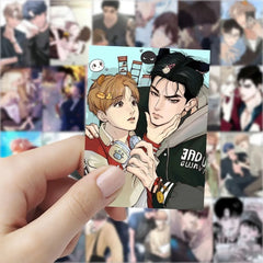 63PCS Korean Webtoon Stickers Set | Cute BL Anime Decoration Self-Adhesive Sticker fo alternate view