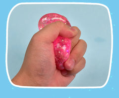 Maltose Cute Colorful Aurora Love Squeezing and Venting Toy Slow Rebound Stress Reliev close-up view