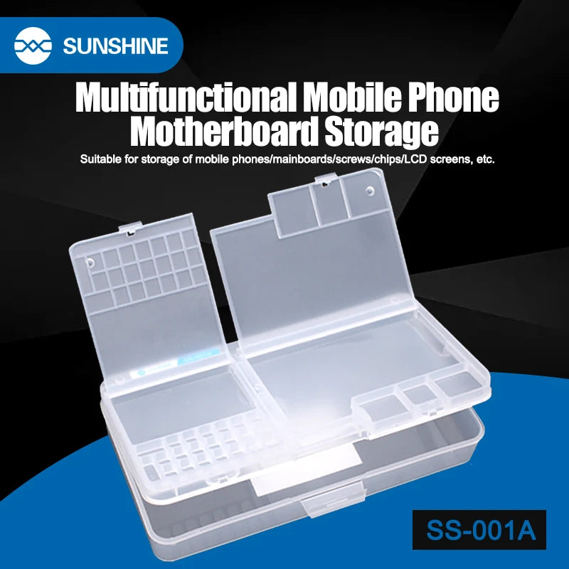 Sunshine Storage Box SS-001A | Multi-Function Organizer for IC Motherboard Parts and Phone Repair To