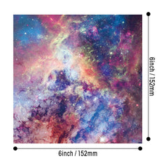 Galaxy Star Scrapbook Paper Set | 24-Pack Space Themed Decorative Paper alternate view