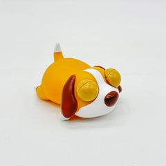 Cute Squishy Dog Stress Toy | Kawaii Big Eyes Puppy Squishy close-up view