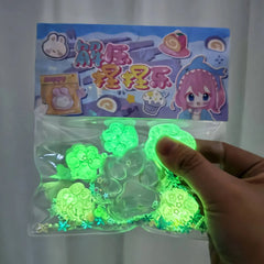 Luminous Cat Paw Squishy Toy | Stress Relief Glow-in-the-Dark Decompression Fidget Toy detail view