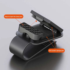 Carbon Fiber Car Sunglasses Clip | Sunshade Ticket Holder