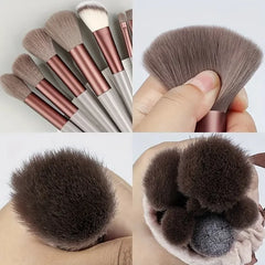 13-Piece Makeup Brush Set | Complete Eye Shadow, Concealer & Powder Brush Kit detail view