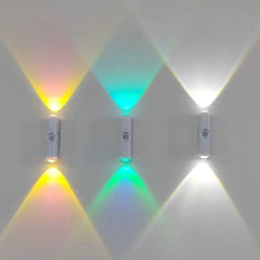 RGB Gradient Night Light | Motion Sensor Rechargeable Wall Lamp