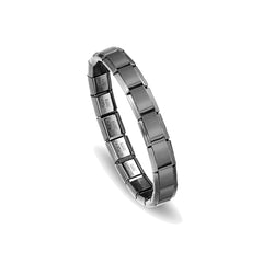 Unisex Minimalist Italian Modular Bracelet Stainless Steel Square Elastic Spliced Tit alternate view