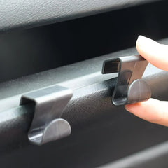 Car Glove Box Hanger Hook Black PP 4 Pack