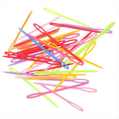 50/100/150/200PCS Colorful Plastic Sewing Needles 7cm Size Random Mixed Colors Large alternate view