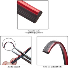 Car interior strip, car styling decoration flexible strip, dashboard cover decoration close-up view