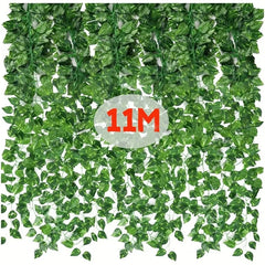 4/10M Artificial Plant Green Ivy Leaf Garland