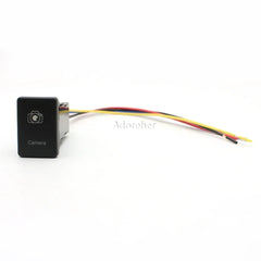 Blue LED Light Car Front Camera Switch Push Button with Wire for Toyota close-up view