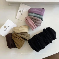 4 Set Solid Widen Thicken Hair Band Ropes Women Ponytail Holder Hair Tie Scrunchies R alternate view