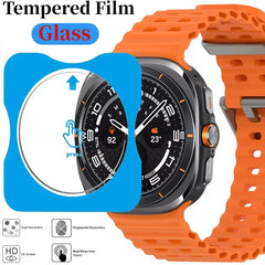 Tempered Glass Film Quick Pasting For Samsung Galaxy Watch 8/7/6/5/4 40mm 44mm Ultra 47mm Protective Screen Film Watch 8 Classic