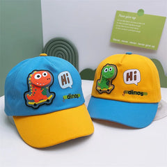 Children's Cartoon Dinosaur Baseball Cap for Toddlers | Unisex Baby Sun Hat alternate view