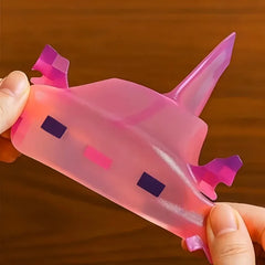 Cute Salamander Fidget Squishes | Slow Rising Squeeze Toy for Stress Relief close-up view