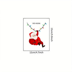 1-Pack Christmas Wall Switch Stickers | Santa Claus Cartoon Self-Adhesive Decals for alternate view