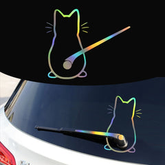 Fun Cat Car Interior Stickers for Window Rear Glass alternate view