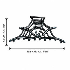 JIVELA Alloy Spider Web Hair Claw Clip Metal Gothic Jaw Clip for Women Girls Punk Hallow detail view
