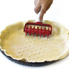 Pizza Dough Docker and Roller Set | Pastry Pizza Pie Rolling Pin Baking Tools close-up view
