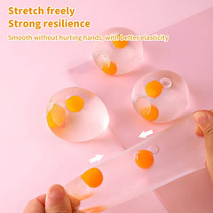 1PC Tricky Decompression 3D Egg Pinch Ball Silicone Push Its Bubble Anti Stress Toys close-up view