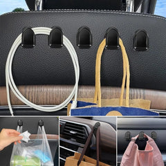 Mini Car Hooks Self-Adhesive USB Cable Holder
