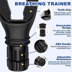 Breathing Trainer Lung Flexer | Durable Fitness Exerciser for Increased Lung Capacity