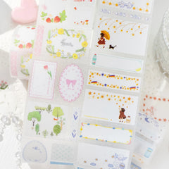 Cute Masking Tape Stickers for Junk Journal | 5x200cm Decorative Craft Tape Roll