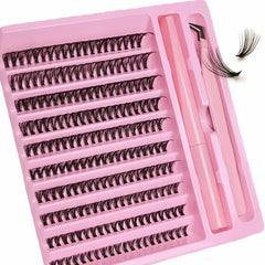 DIY Lash Extension Kit 200pcs Lash Clusters With Bond Lashes Kit Cluster Lashes D Curlin detail view