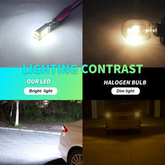 2pcs T15 4014 45chips W16W 921 912 LED Backup Light Reserve Lamp Canbus Bulbs High Pow close-up view
