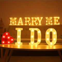 16cm Letter LED Night Light | Alphabet Luminous Decorative Lamp for Party detail view