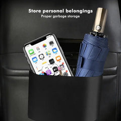 Car Trash Can With Lid | Leak-Proof Mini Car Organizer for Auto Office Home detail view