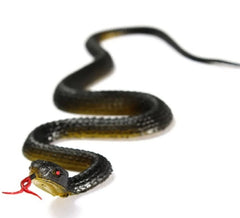45cm Fake Realistic Rubber Toy Snake Simulation Anaconda Scary Halloween To Scare Birds Props Prank