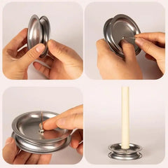 Moxa Stick Holder Tray | Stainless Steel Ash Collection and Mosquito Coil Holder close-up view