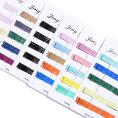 20pcs/lot Colorful Hairpins Metal U-Shaped Hair Clips 6cm Wave Bobby Pins Hairgrip For DIY Women Hai