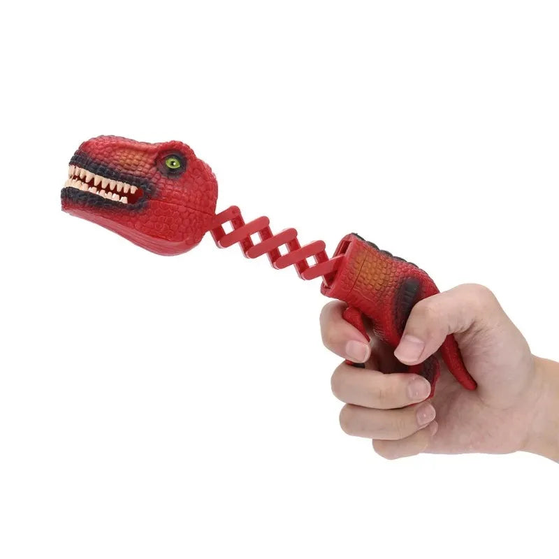 Children Dinosaur Toy Plastic Animal Toys Figures Grabber Claw Game Snapper Pick Up Novelty Kids Gif