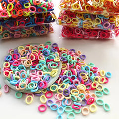 100/300/500Pcs Hair Bands for Children Colorful Nylon Scrunchie Hair Ties Rubber Band Kids Elastic L