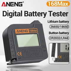 ANENG 168Max High-Precision Digital Battery Tester | Universal Voltage Detector for AA, AAA, 18650,