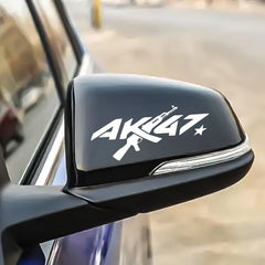 Car front and rear glass car stick triangle window sticker AK creative personality reflective stick waterproof car sticker