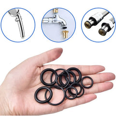 200-Piece Rubber O-Ring Assortment Box | Faucet and Hose Connector Seal Kit