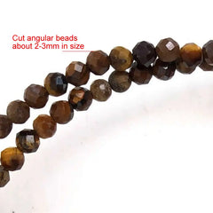 Fashion Faceted 2mm Beads Necklace Mini Natural Stone Amethysts Quartzs Agat Choker M alternate view