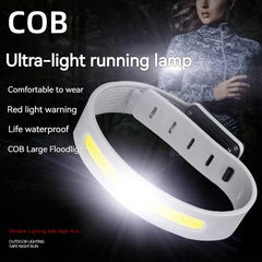 Ultralight COB Running Light | Rechargeable LED Bracelet for Night Safety