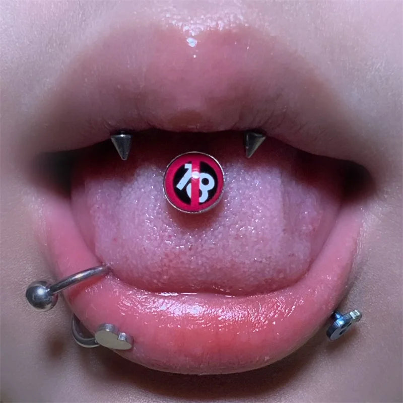 Tongue Nail Jewelry Anti Allergy Short Rod Tongue Ring Tongue Nail Spice Girl Human Body Piercing Je
