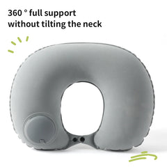 Ergonomic Inflatable Neck Pillow | Balanced Support for Travel close-up view