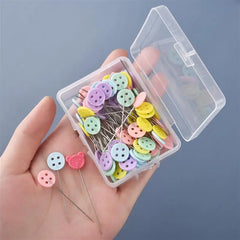 100/50Pcs Patchwork Pins Dressmaking Pins Sewing Embroidery Tools Needle Fixed Metal alternate view