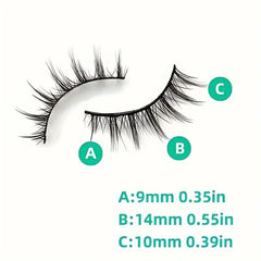 5 Pairs of Cartoon Style 3D False Eyelashes Fluffy and Soft for Natural Looking, Enhan close-up view